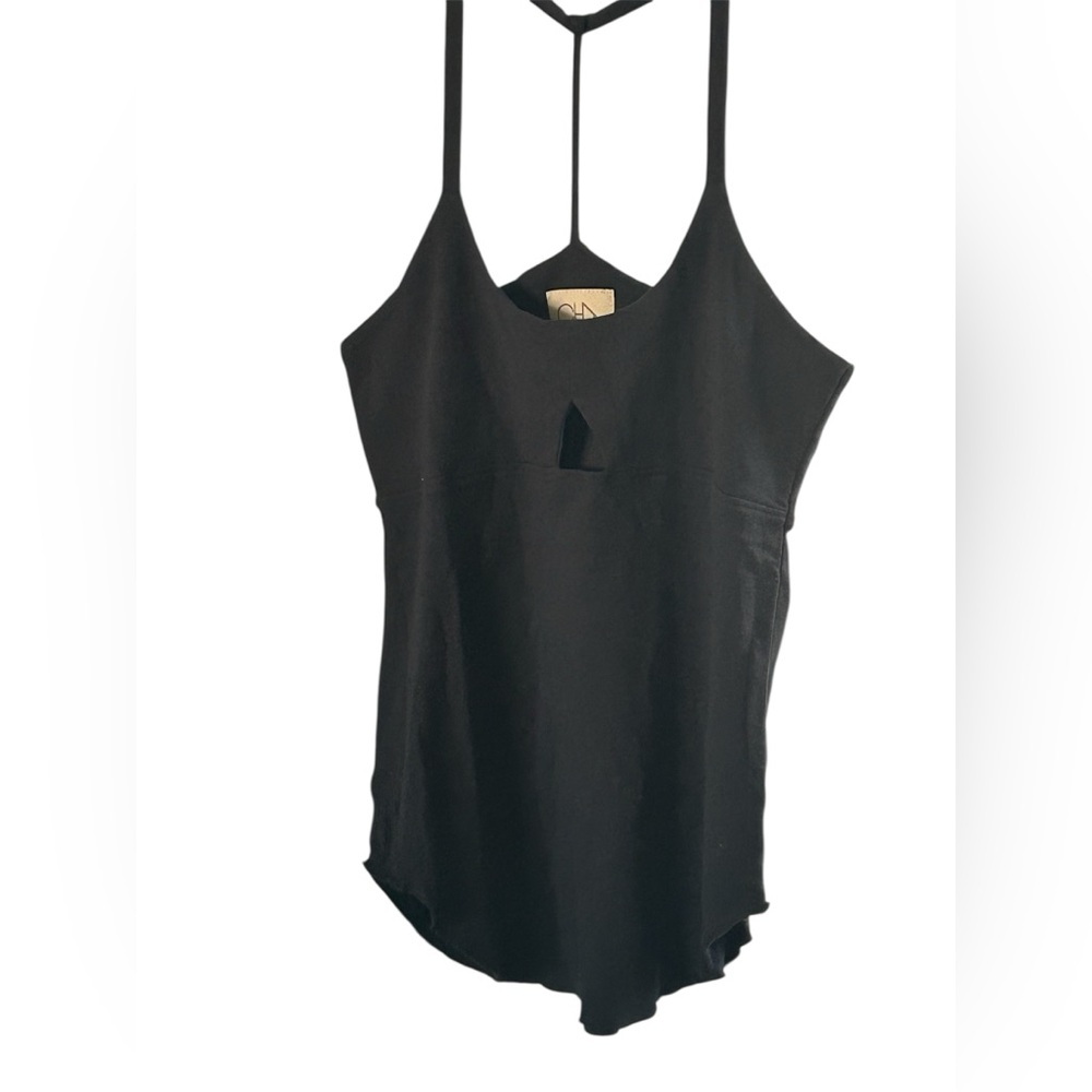 Chaser Black T Back Tank Top